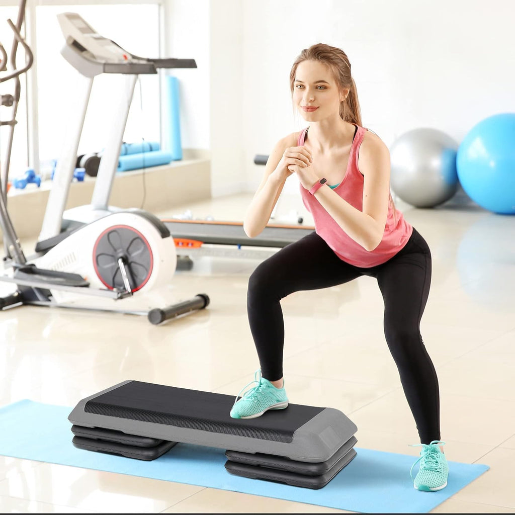 43 Inch Adjustable Aerobic Stepper with 3 Height Levels X52993