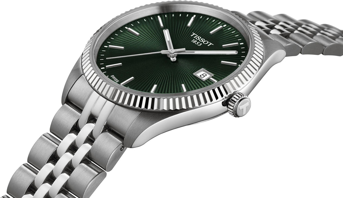 40mm Green Dial Swiss Quartz Men's Watch F5825