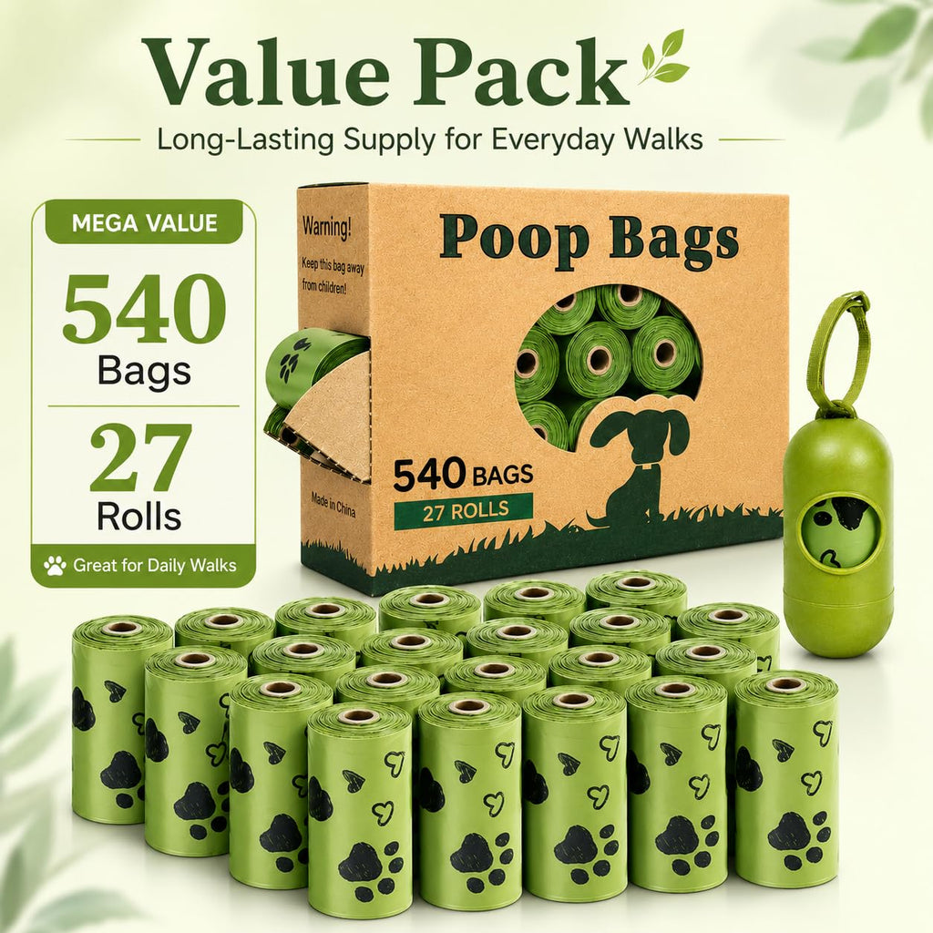 Biodegradable 540 Count Dog Poop Bag with Dispenser I271