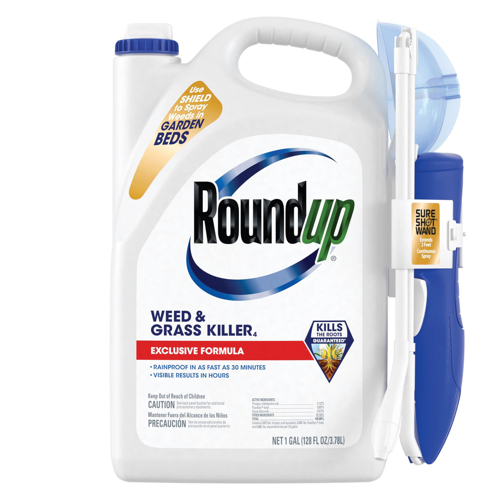 Roundup Weed & Grass Killer₄ with Sure Shot Wand, 1 gal. L600
