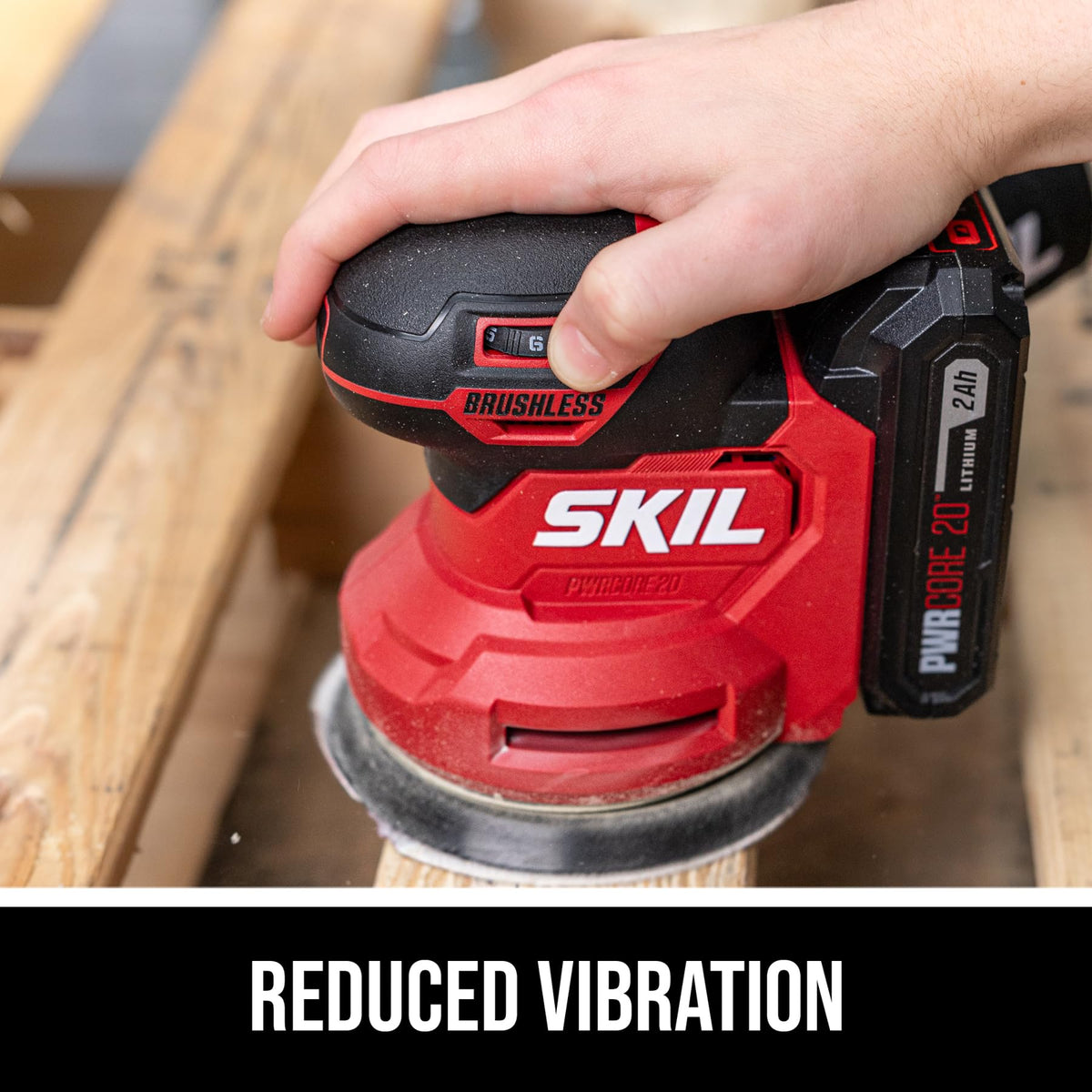 20V Brushless Random Orbital Sander Kit with 2.0Ah Battery and Charger W944