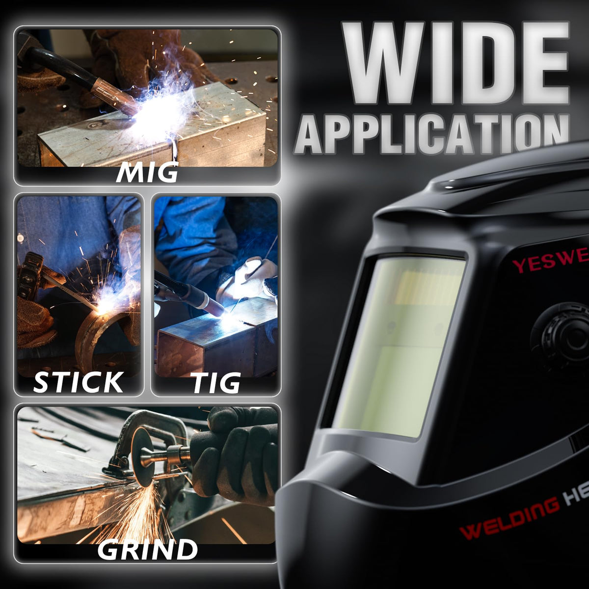 Auto Darkening Welding Helmet True Color L837