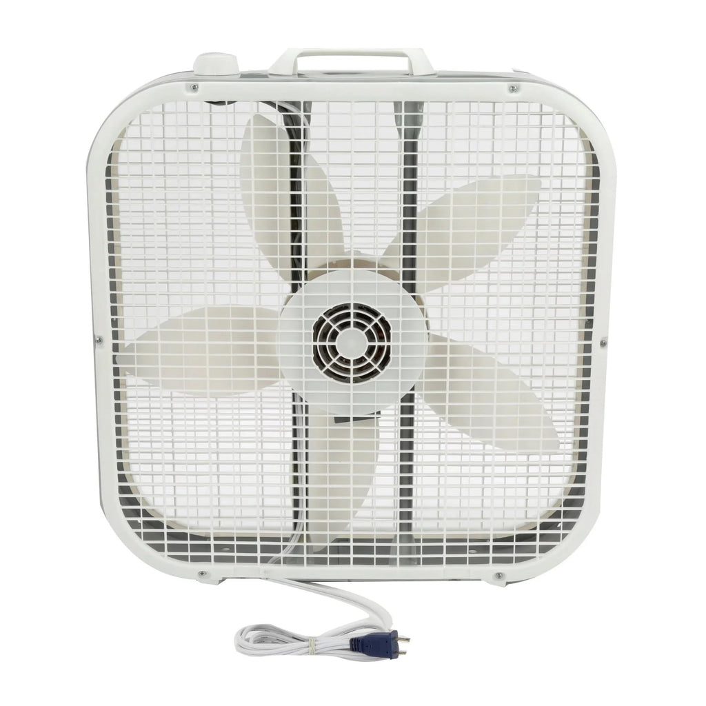 20" 3-Speed White Box Fan D99140