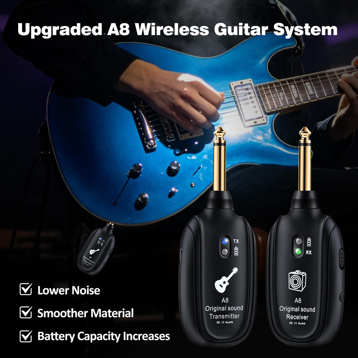 Wireless Guitar System UHF 2 Modes P5929