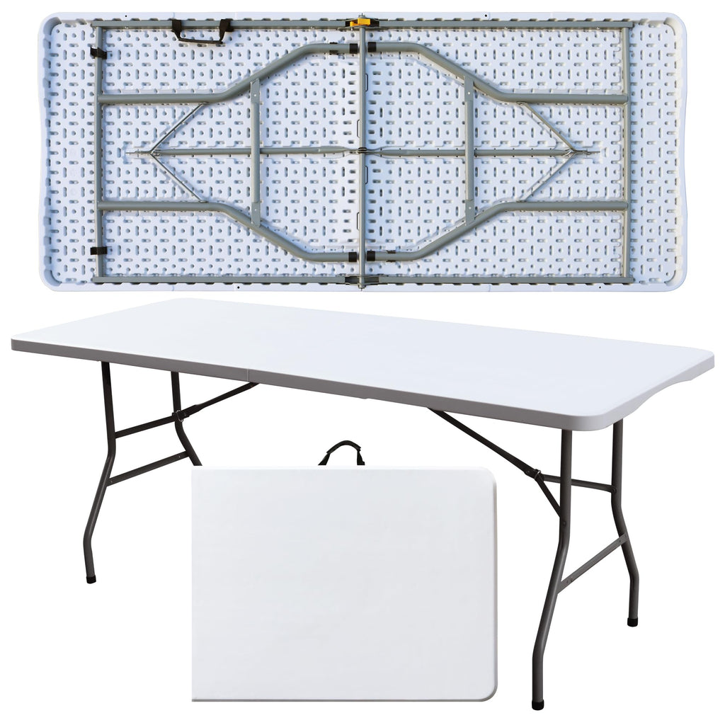 White 6FT Foldable Plastic Table A4373