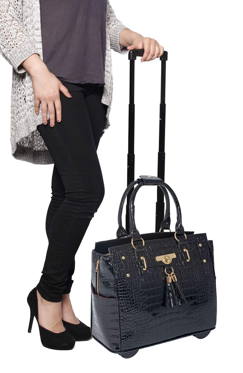 Rolling Laptop Bag for Women L814081