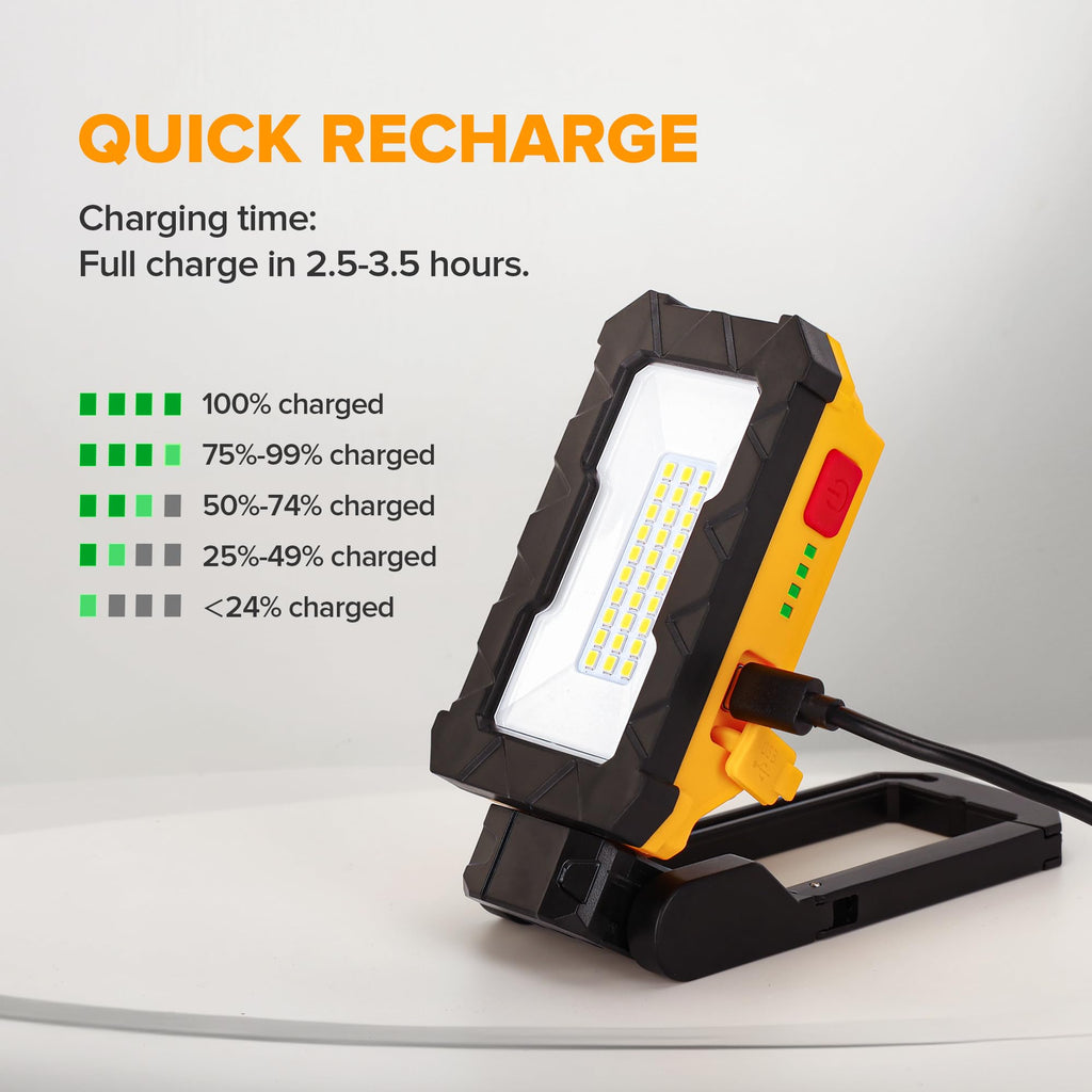 1000 Lumens LED Rechargeable Magnetic Work Light U76496