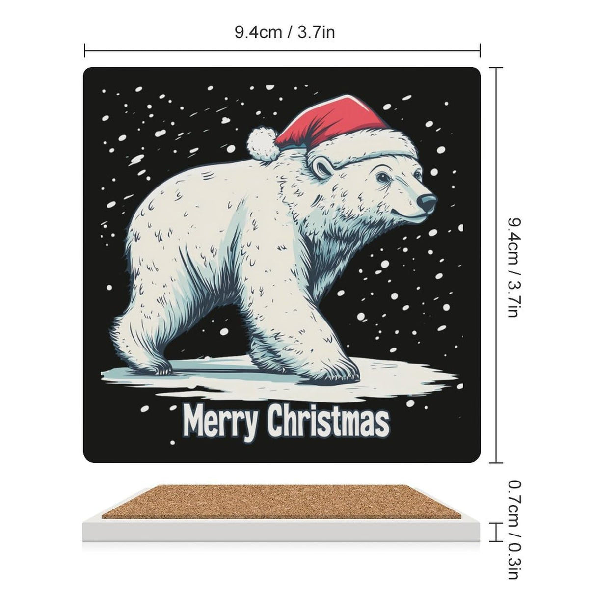 White Ceramic Coasters Set H863864