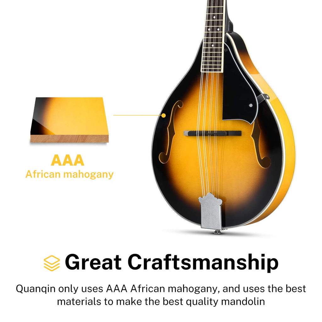 Sunburst Mahogany 8 String Acoustic Mandolin W684