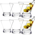 6 Pack 10 Ounce Shatterproof Stemless Martini Glasses I488