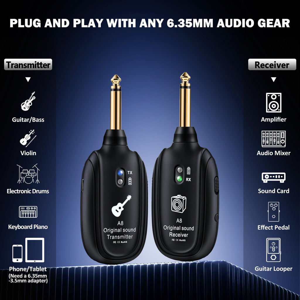 Wireless Guitar System UHF 2 Modes P5929
