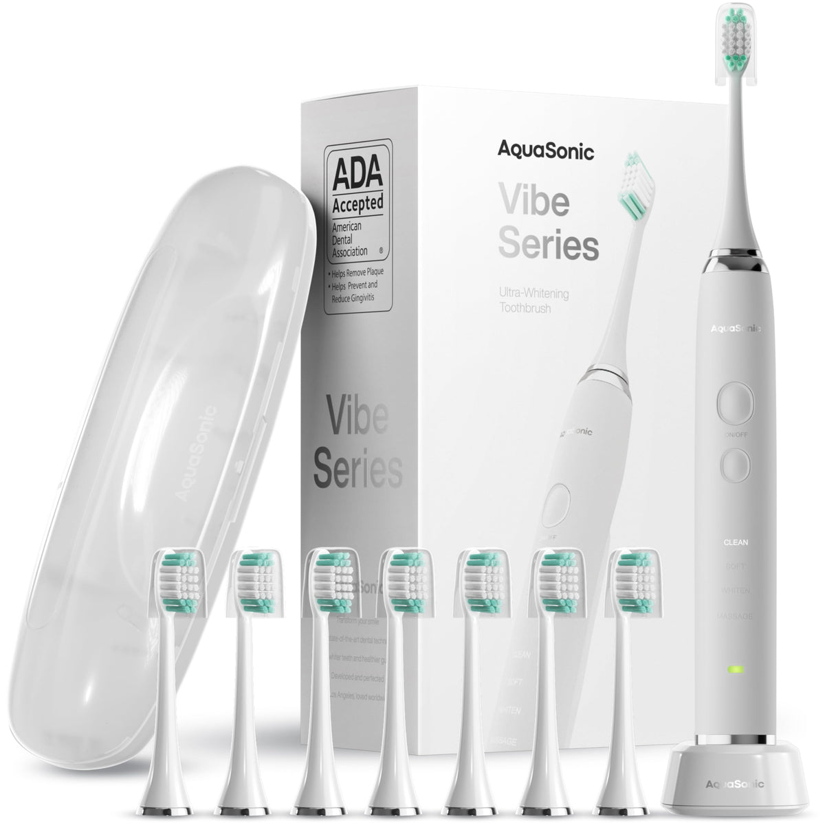 Electric Toothbrush with 8 Brush Heads & Travel Case F39817
