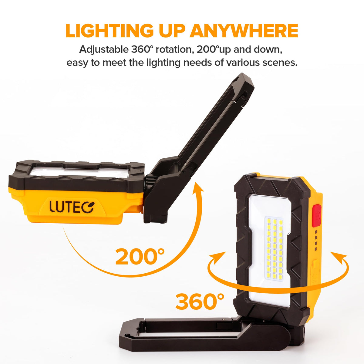 1000 Lumens LED Rechargeable Magnetic Work Light U76496