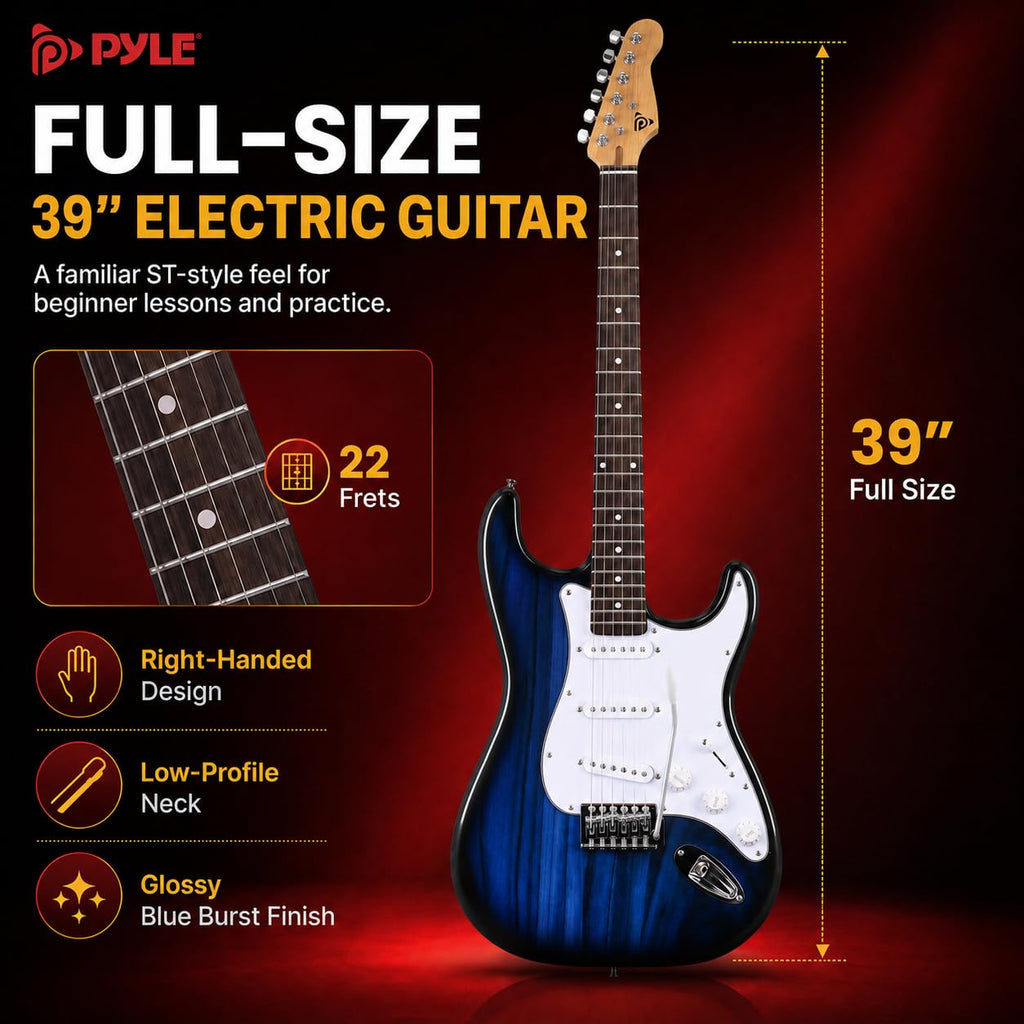 Blue Burst Electric Guitar and Amp Kit R1918