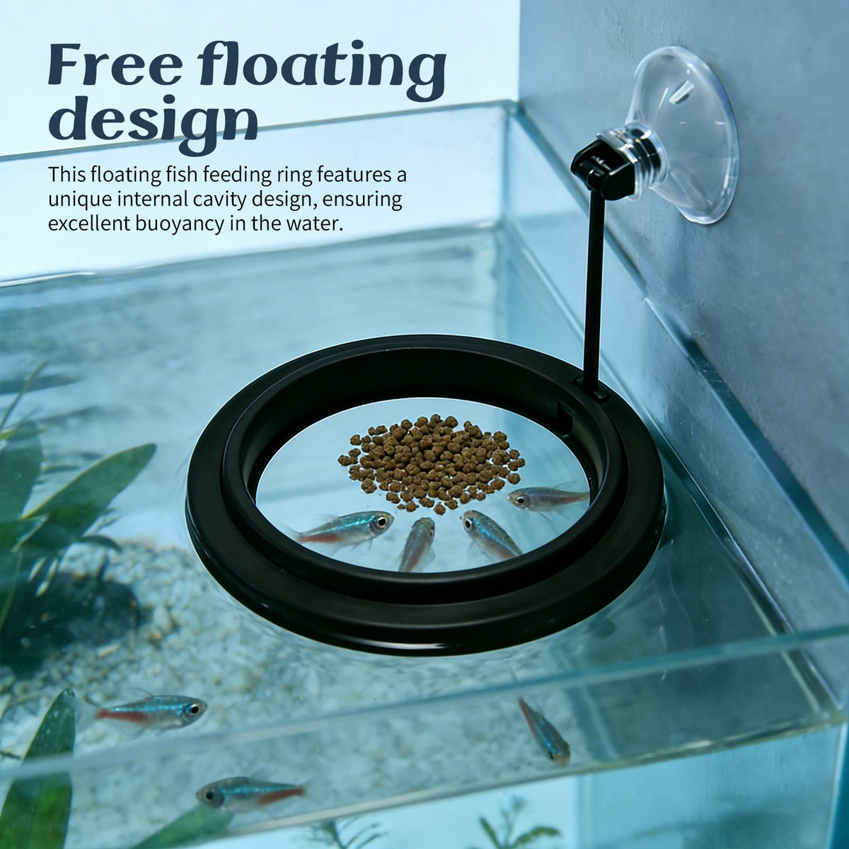 4Pcs Betta Fish Tank Accessories, Hammock, 2 Toys, 1 Feeding Ring S32182
