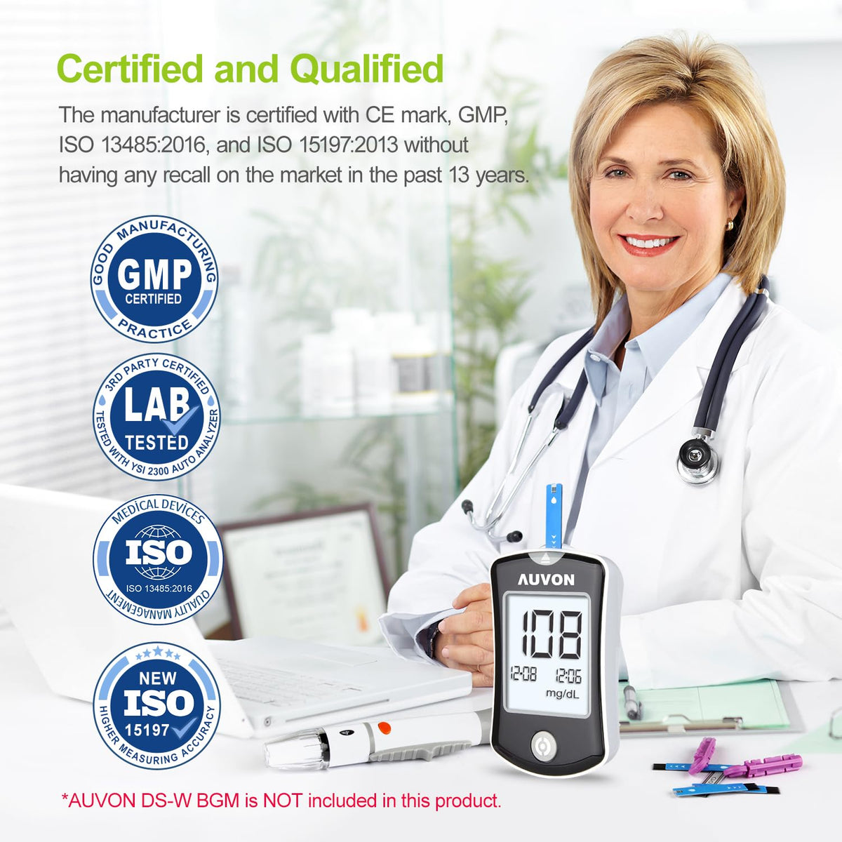 Blood Glucose Test Strips 100 Count D7380