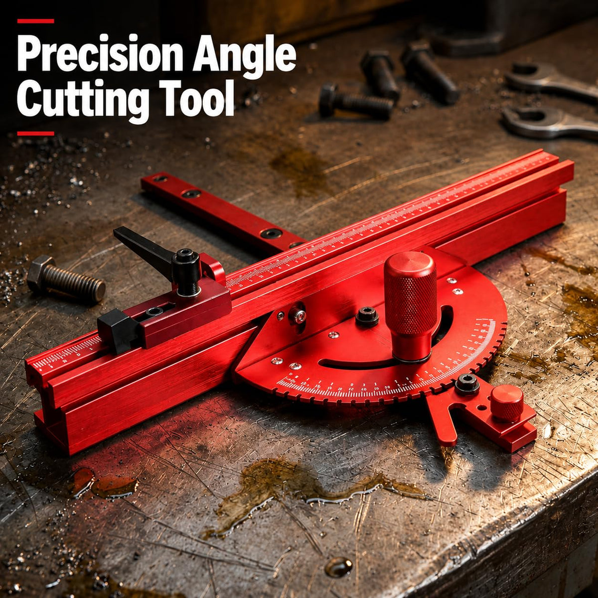 Adjustable Miter Gauge with Aluminum Fence Q329