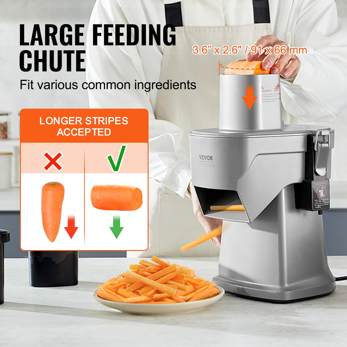 4 in 1 200W Electric Vegetable Slicer X8892