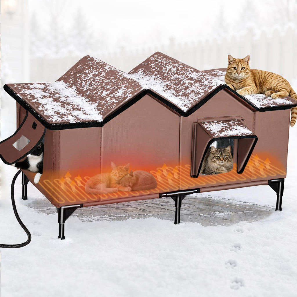 Weatherproof Heated Cat House U8031