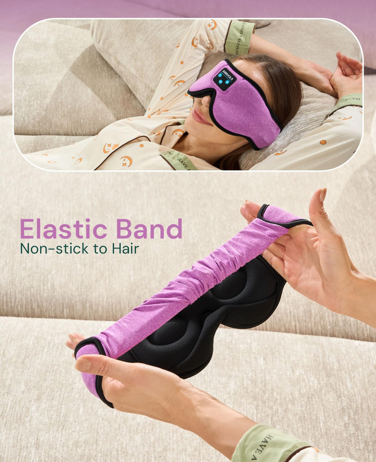 Bluetooth Sleep Mask with Blackout Eye Mask Q2821