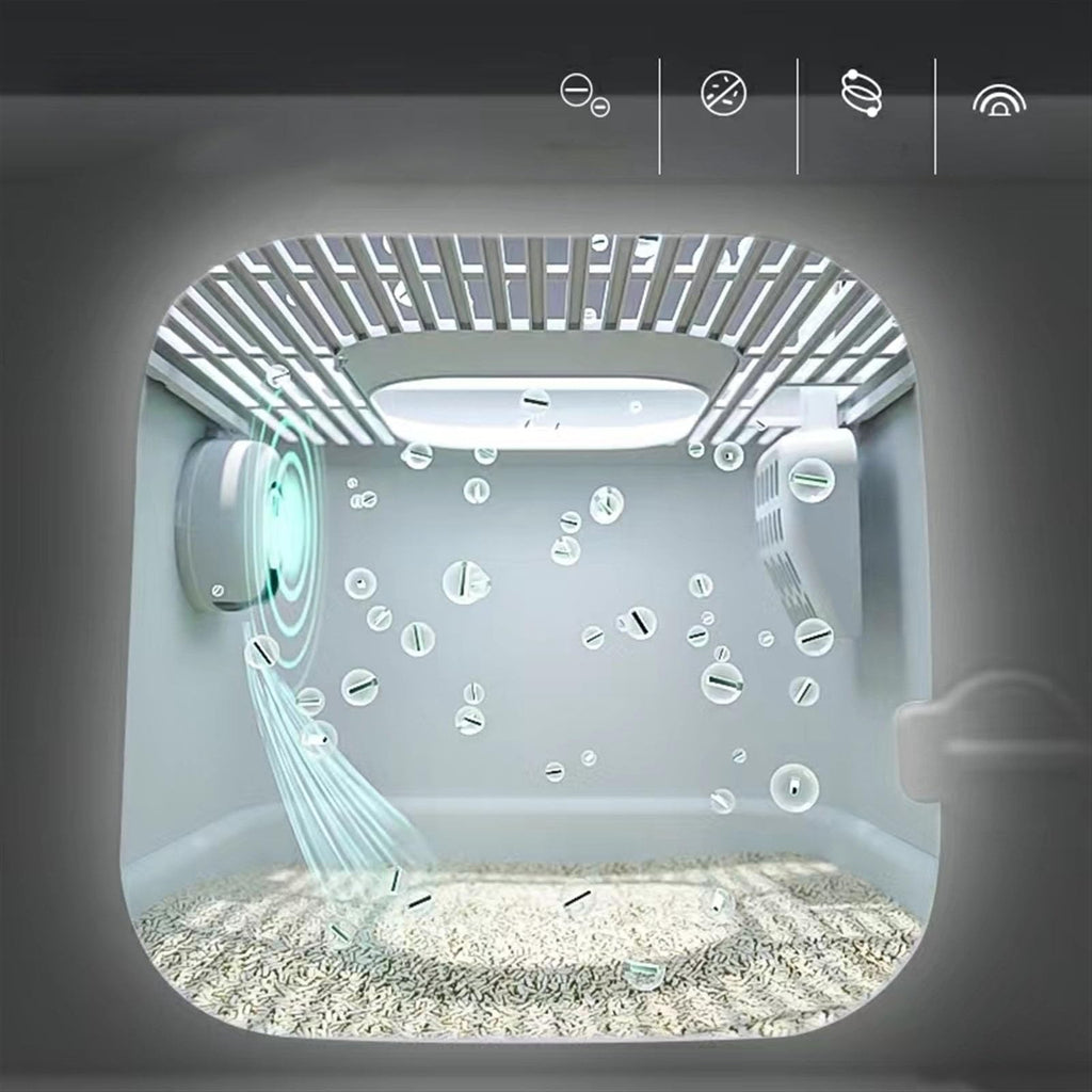 Fully Enclosed Extra Large Cat Litter Box with Lid U171