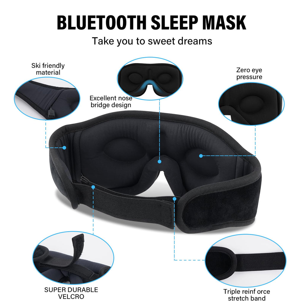 Sleep Mask with Bluetooth Headphones O502014