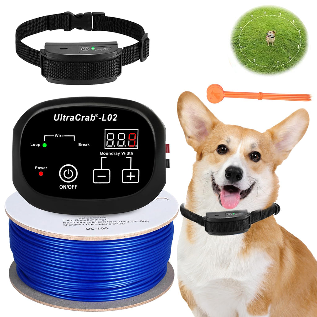 In-Ground Electric Dog Fence System with Waterproof Training Collar U4131