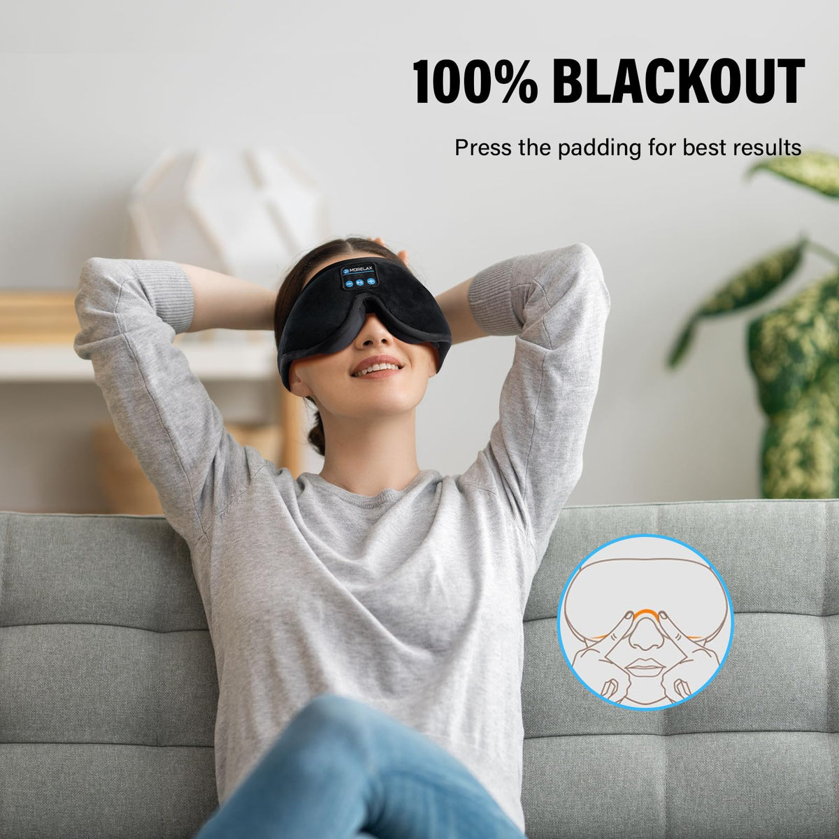 Sleep Mask with Bluetooth Headphones O502014