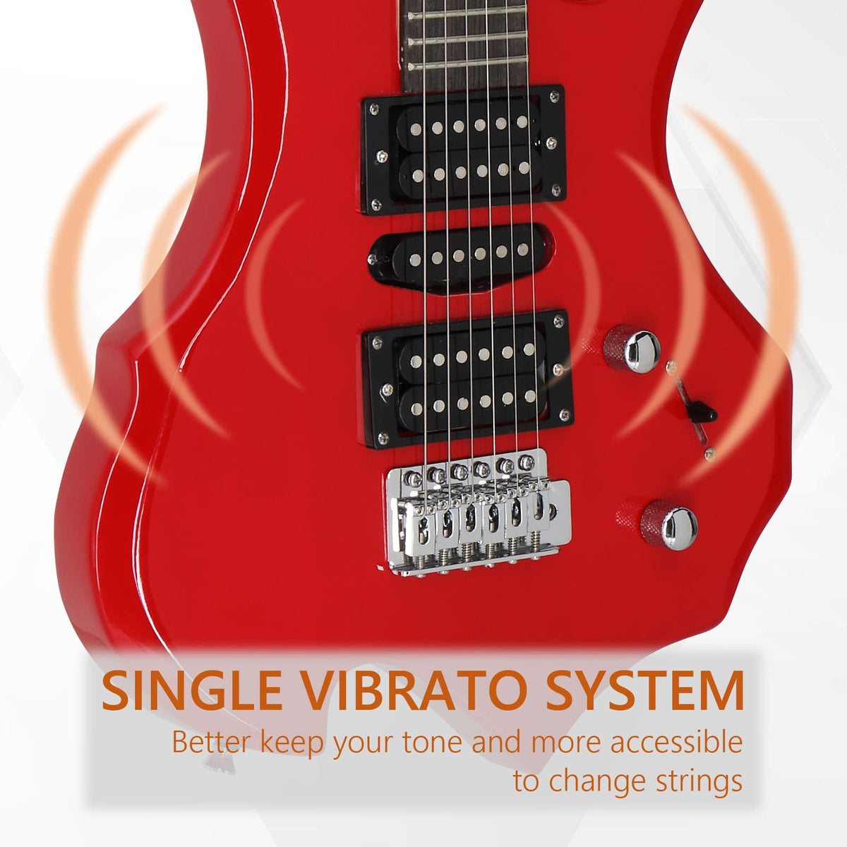 Red Electric Guitar Kit with Amplifier P9432