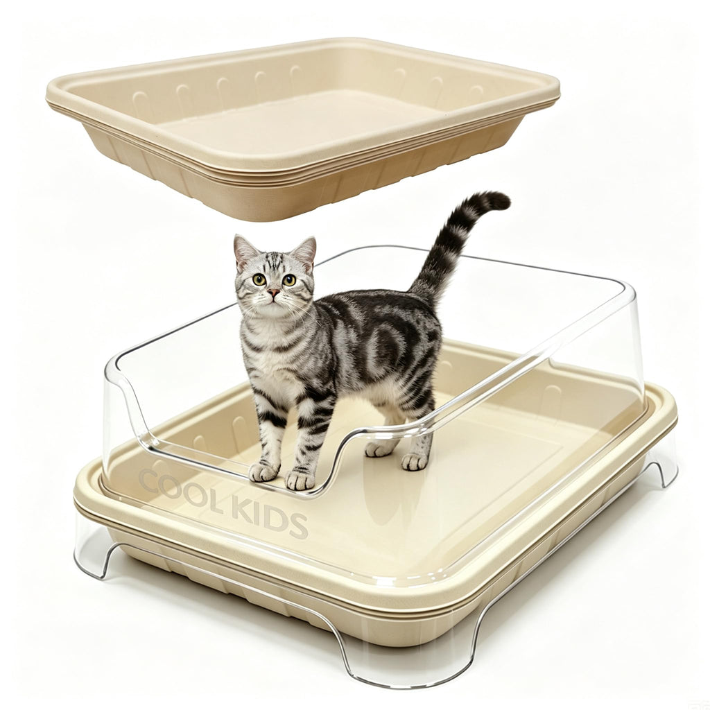 1+5 Pack Disposable Litter Boxes for Cats Z46744