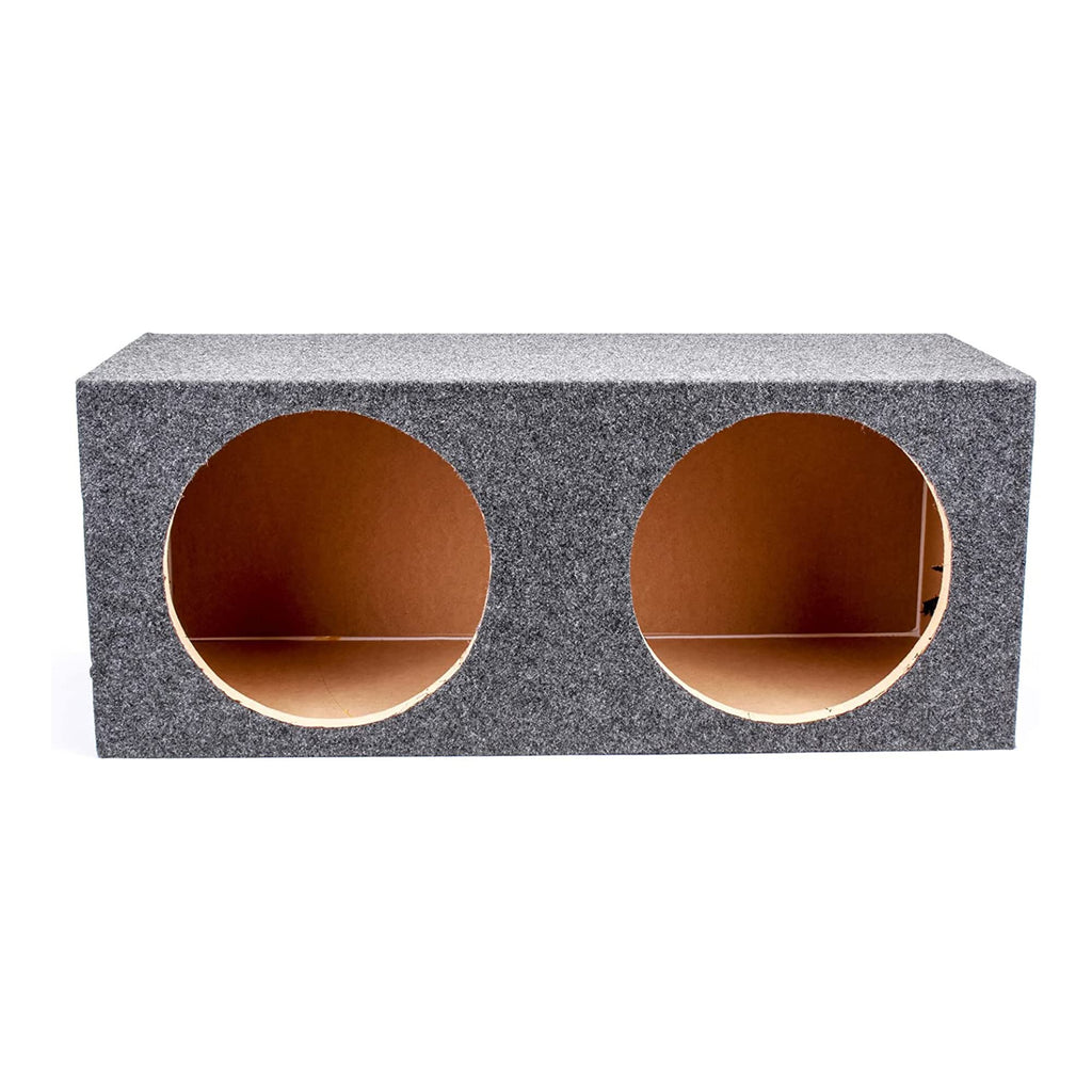 Charcoal Dual 12" Sealed Car Audio Subwoofer Box D91144