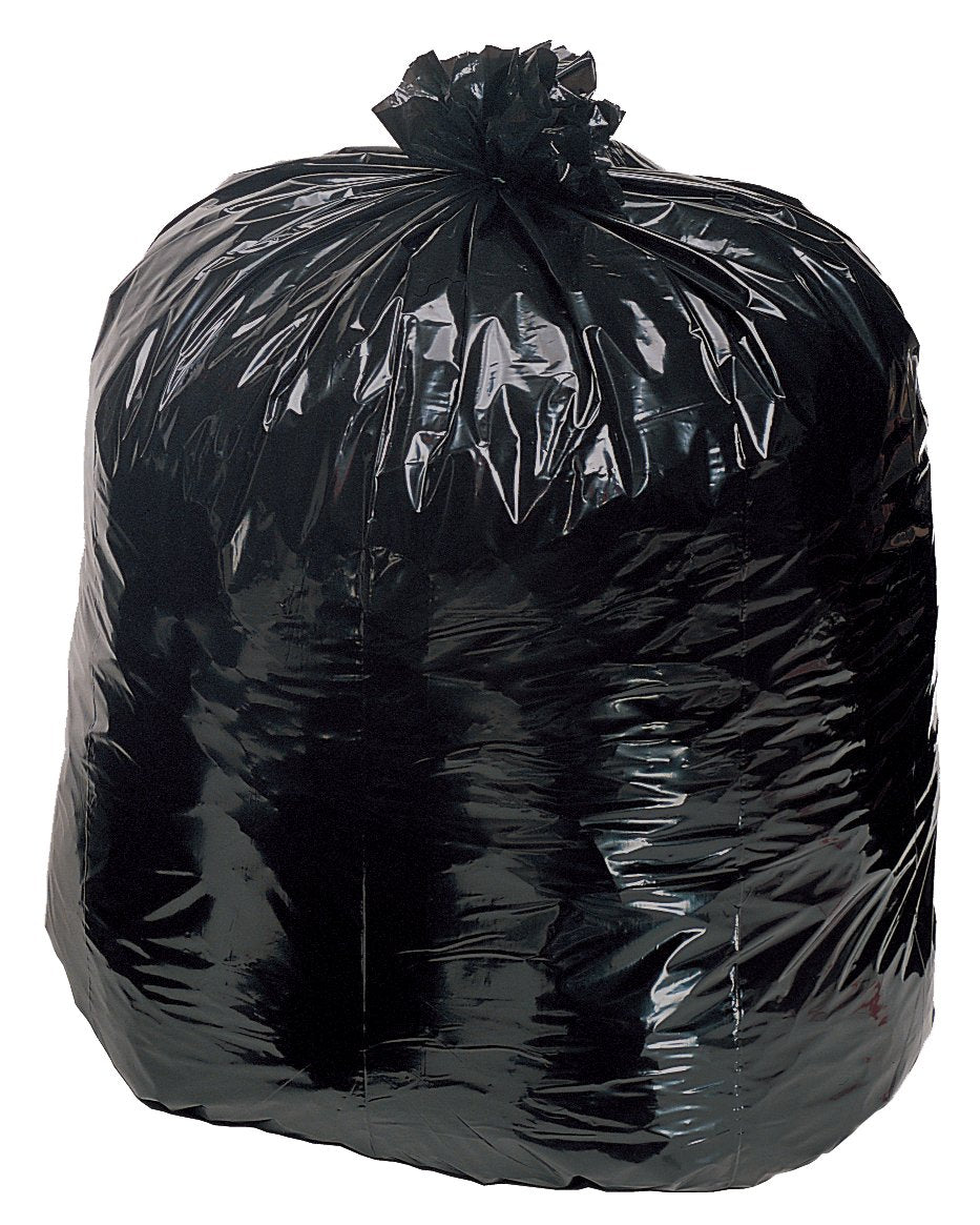 42 Gallon Black Flat Cut Top Trash Bags 3.0 Mil 20 Count H432