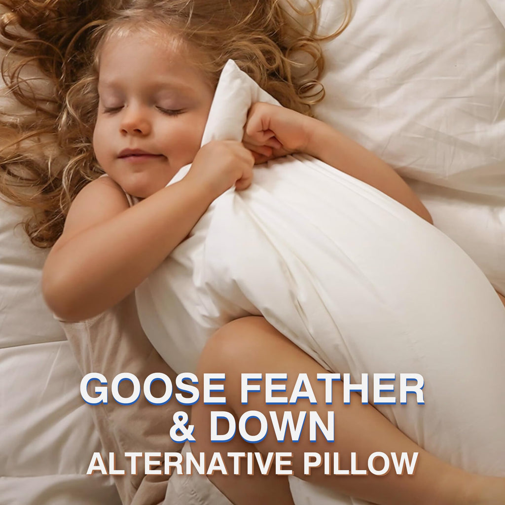 Queen Size Set of 2 Feather Pillows H523682