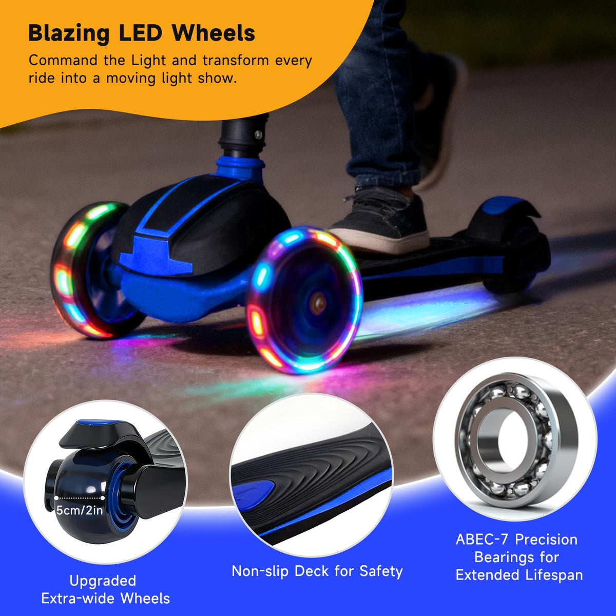 Kids 3-Wheel Foldable Kick Scooter E11059