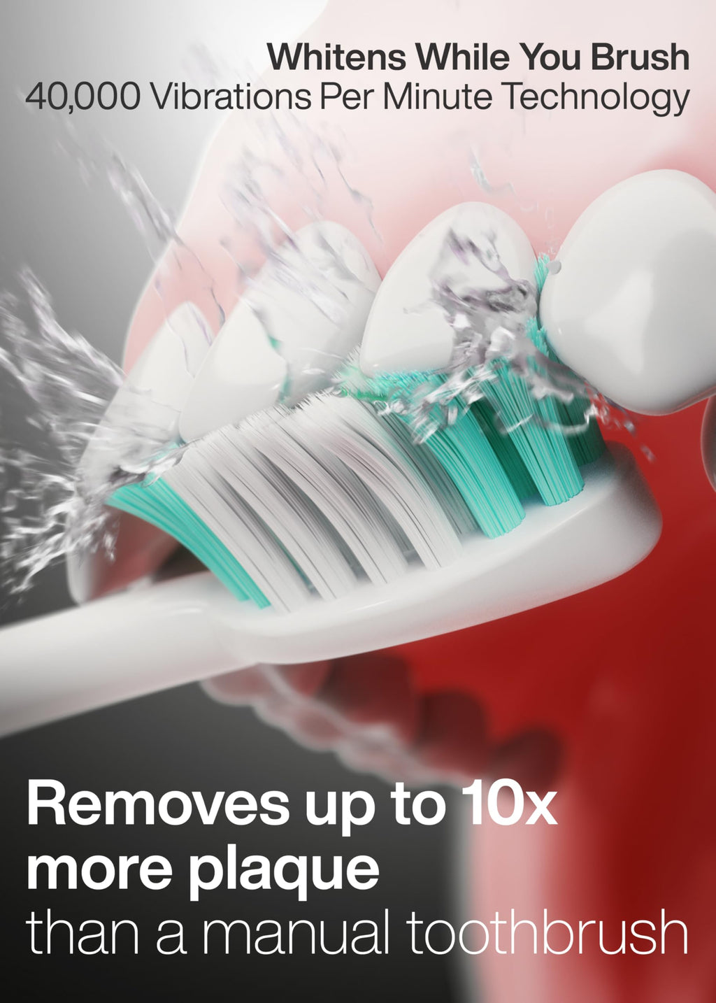 Electric Toothbrush with 8 Brush Heads & Travel Case F39817