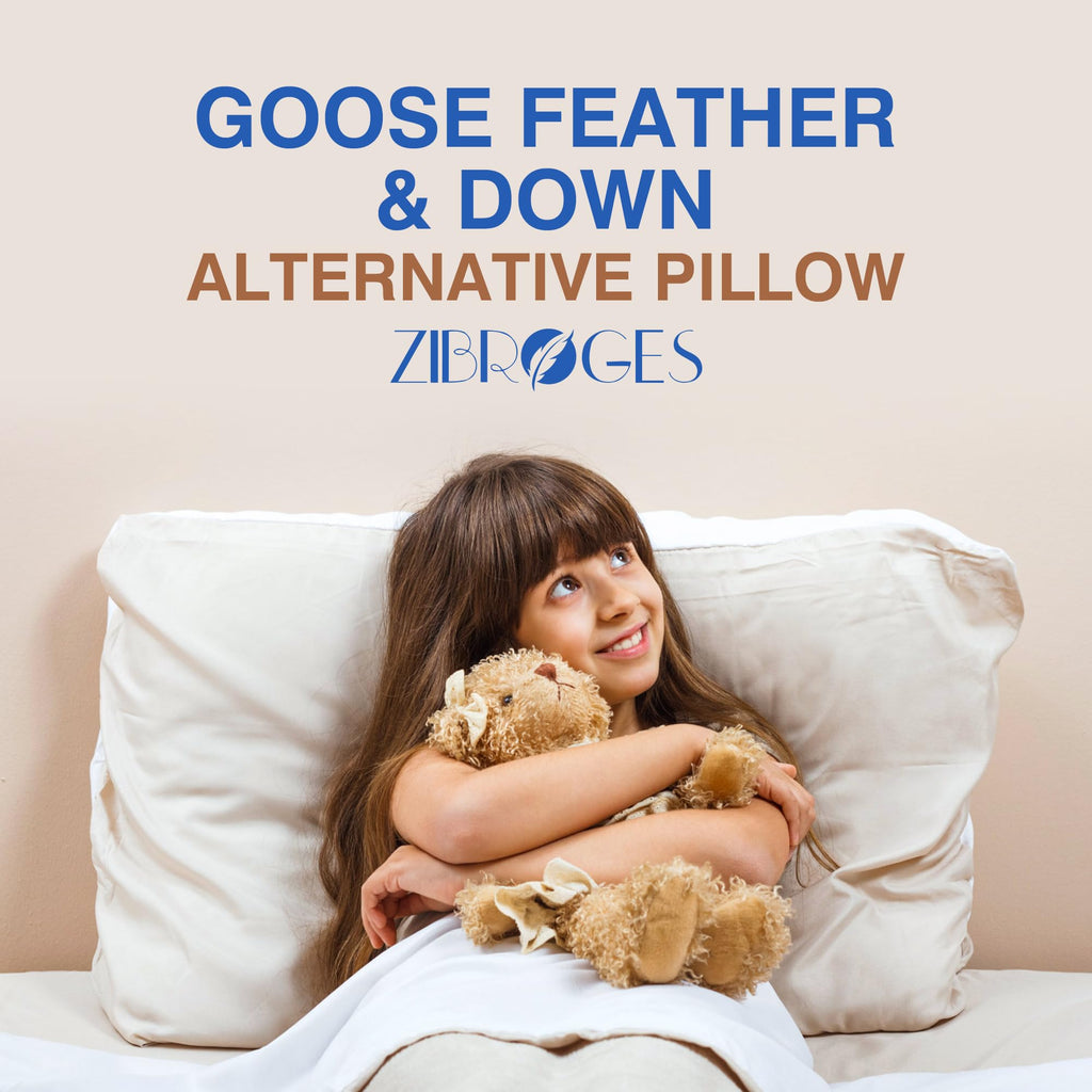 Queen Size Set of 2 Feather Pillows H523682