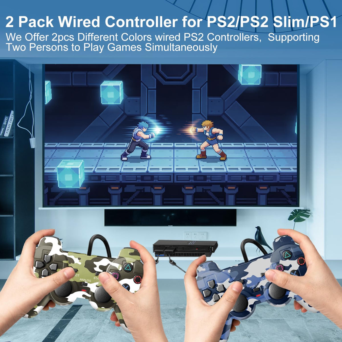 2 Packs Wired Controller U9434