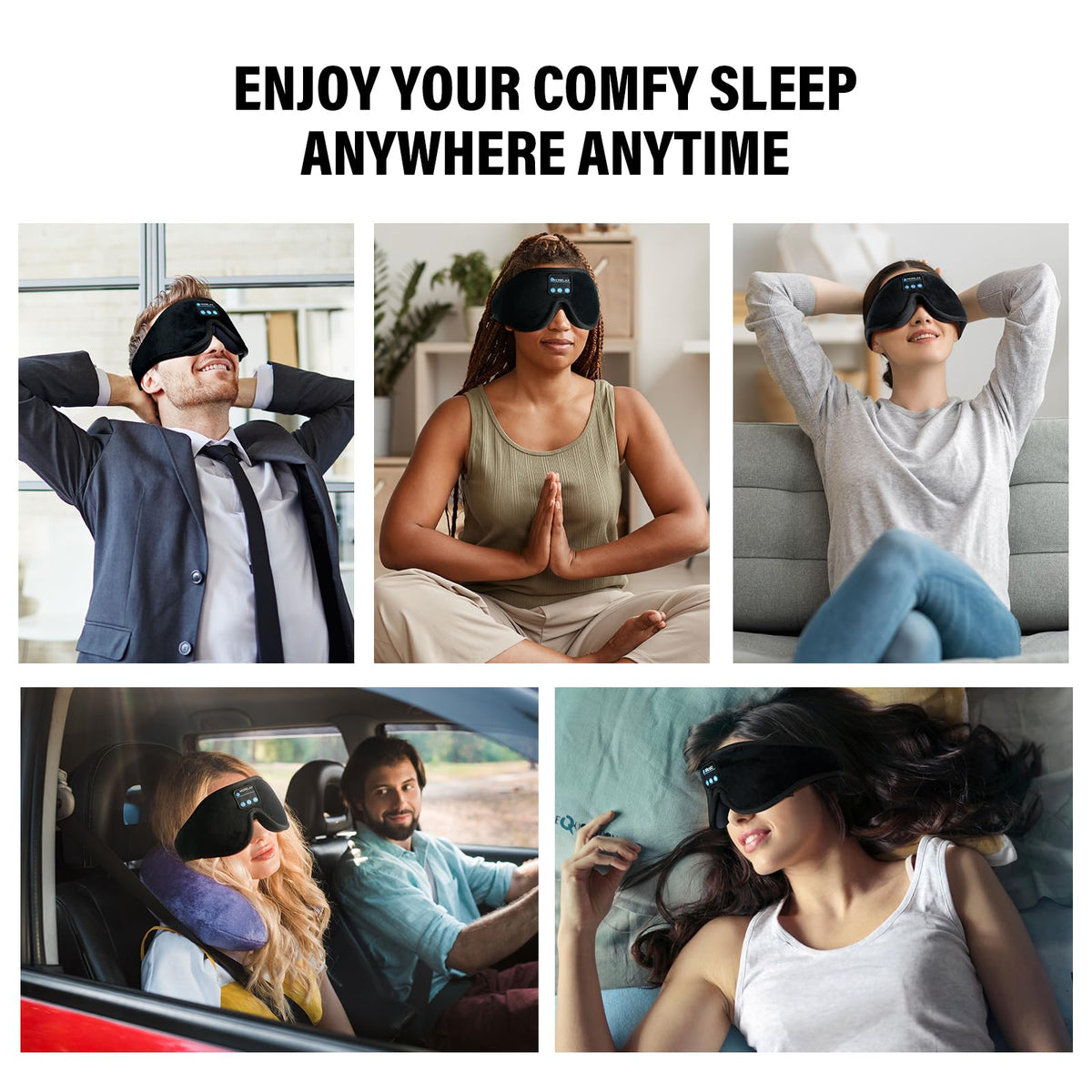 Sleep Mask with Bluetooth Headphones O502014