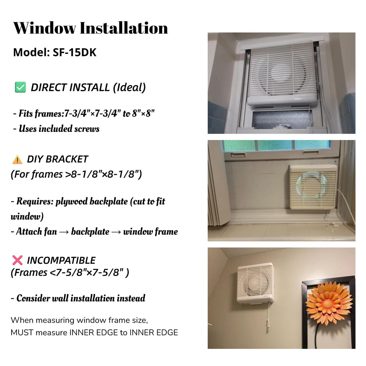 6" Reversible Window Exhaust Fan A37454