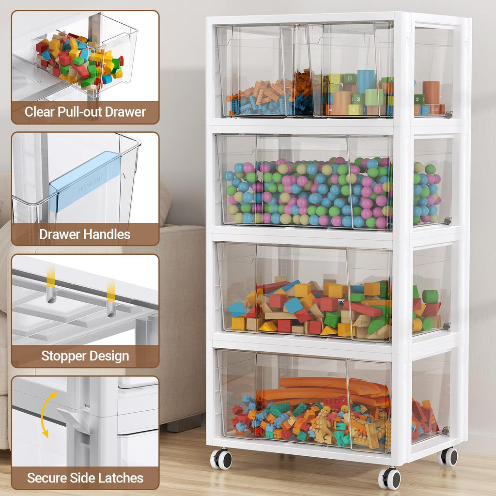 Extra Large 3 Drawer Storage Cart Q8157