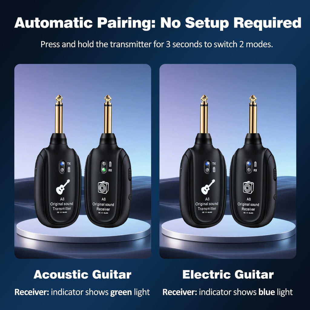 Wireless Guitar System UHF 2 Modes P5929