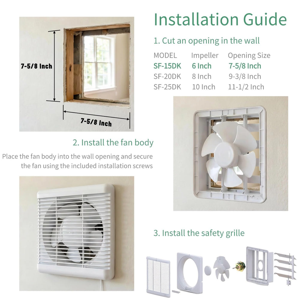 6" Reversible Window Exhaust Fan A37454