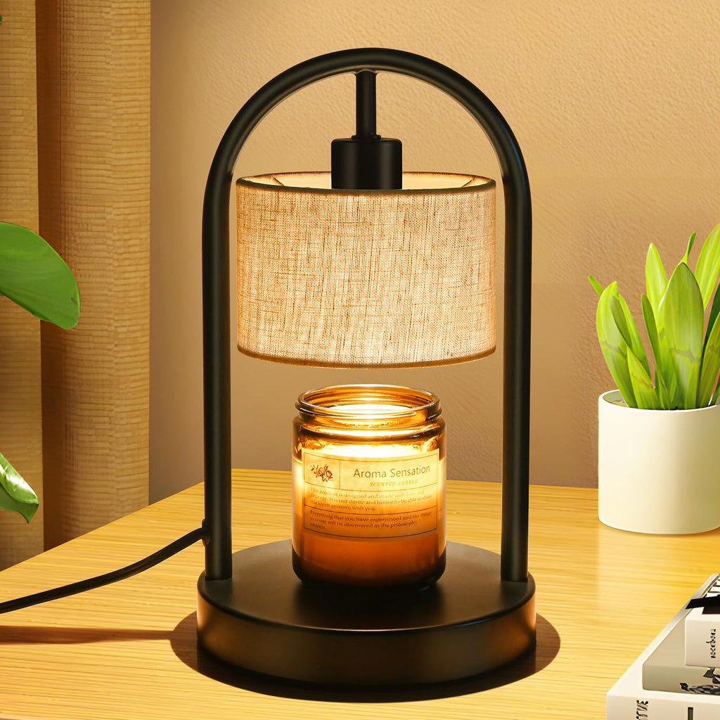 Dimmable Candle Warmer Lamp with Timer and 2 Bulbs V337026
