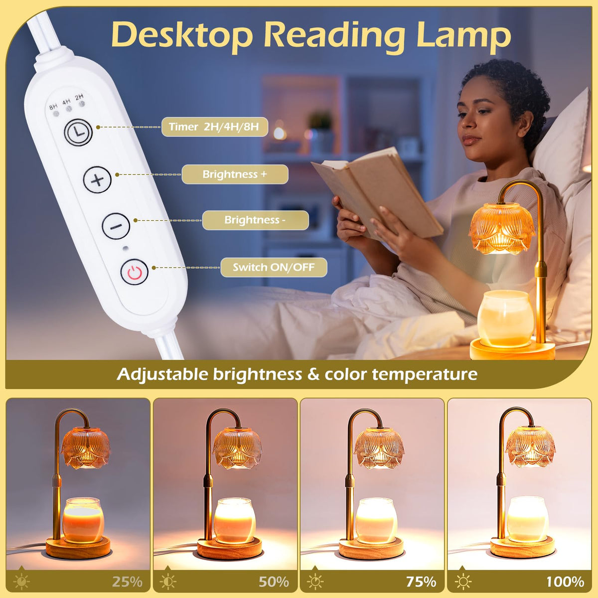 Candle Warmer Lamp with Timer O8037