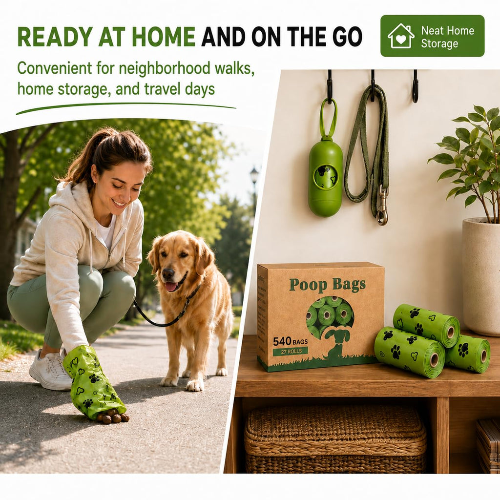 Biodegradable 540 Count Dog Poop Bag with Dispenser I271