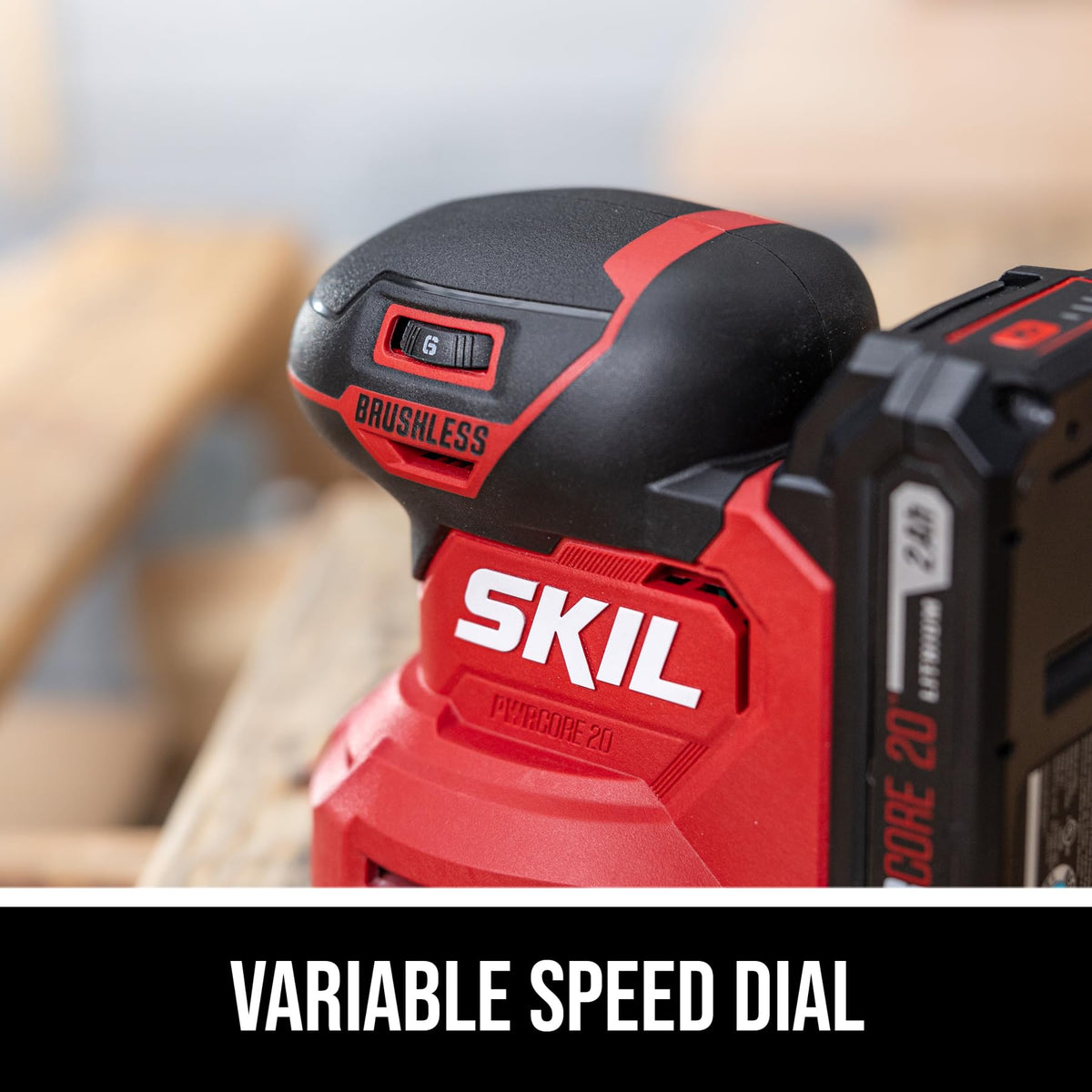 20V Brushless Random Orbital Sander Kit with 2.0Ah Battery and Charger W944