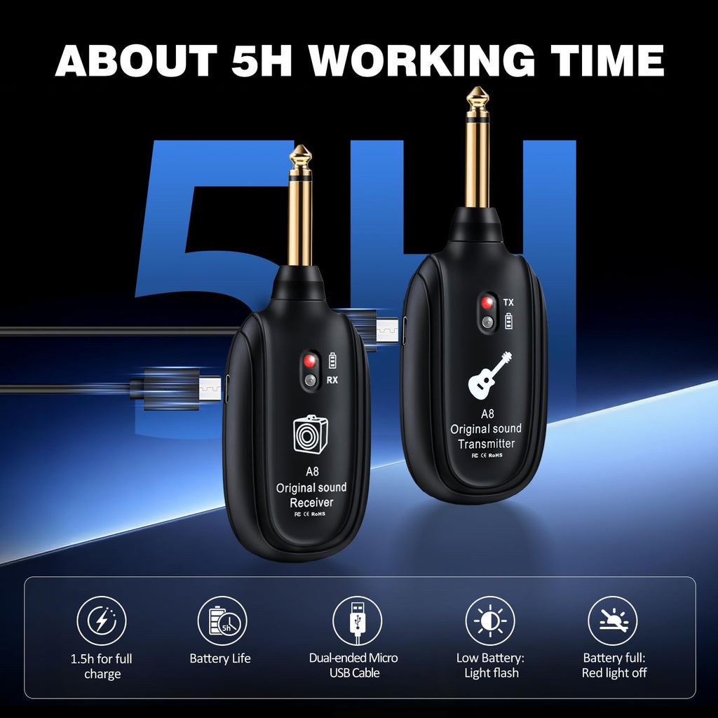 Wireless Guitar System UHF 2 Modes P5929