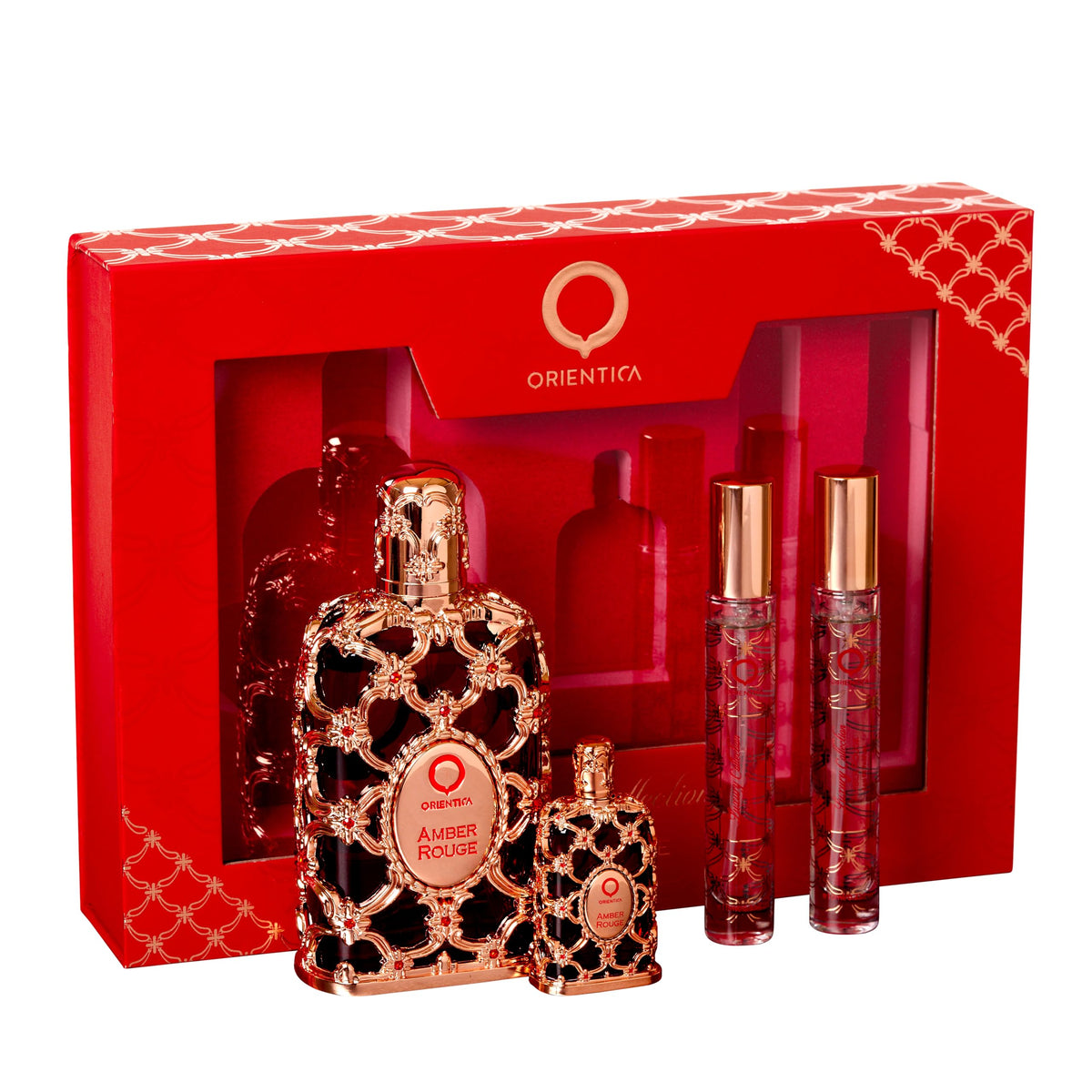 Amber Rouge 4 Pc Perfume Gift Set U586