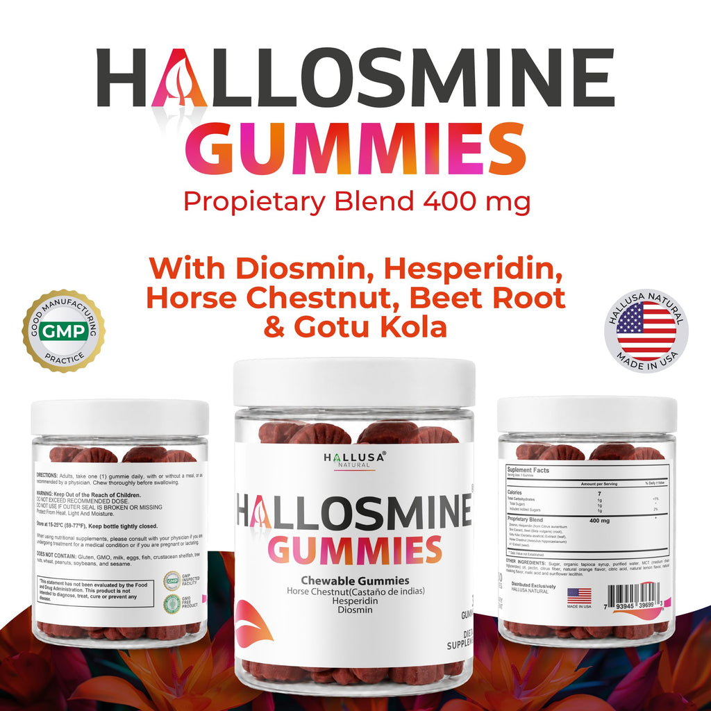 60 Chews 400mg Diosmin Hesperidin & Horse Chestnut Gummies M21650