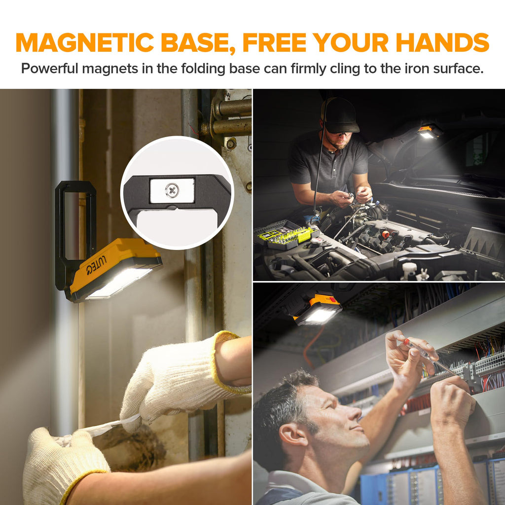 1000 Lumens LED Rechargeable Magnetic Work Light U76496